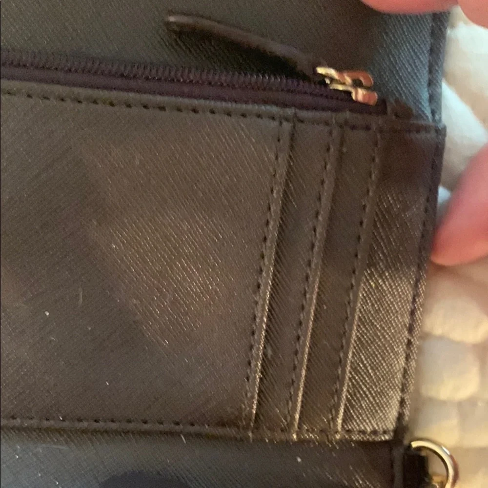 Michael Kors Chic dark burgundy Cream Clutch Wristlet with Glossy Finish - Picture 7 of 8